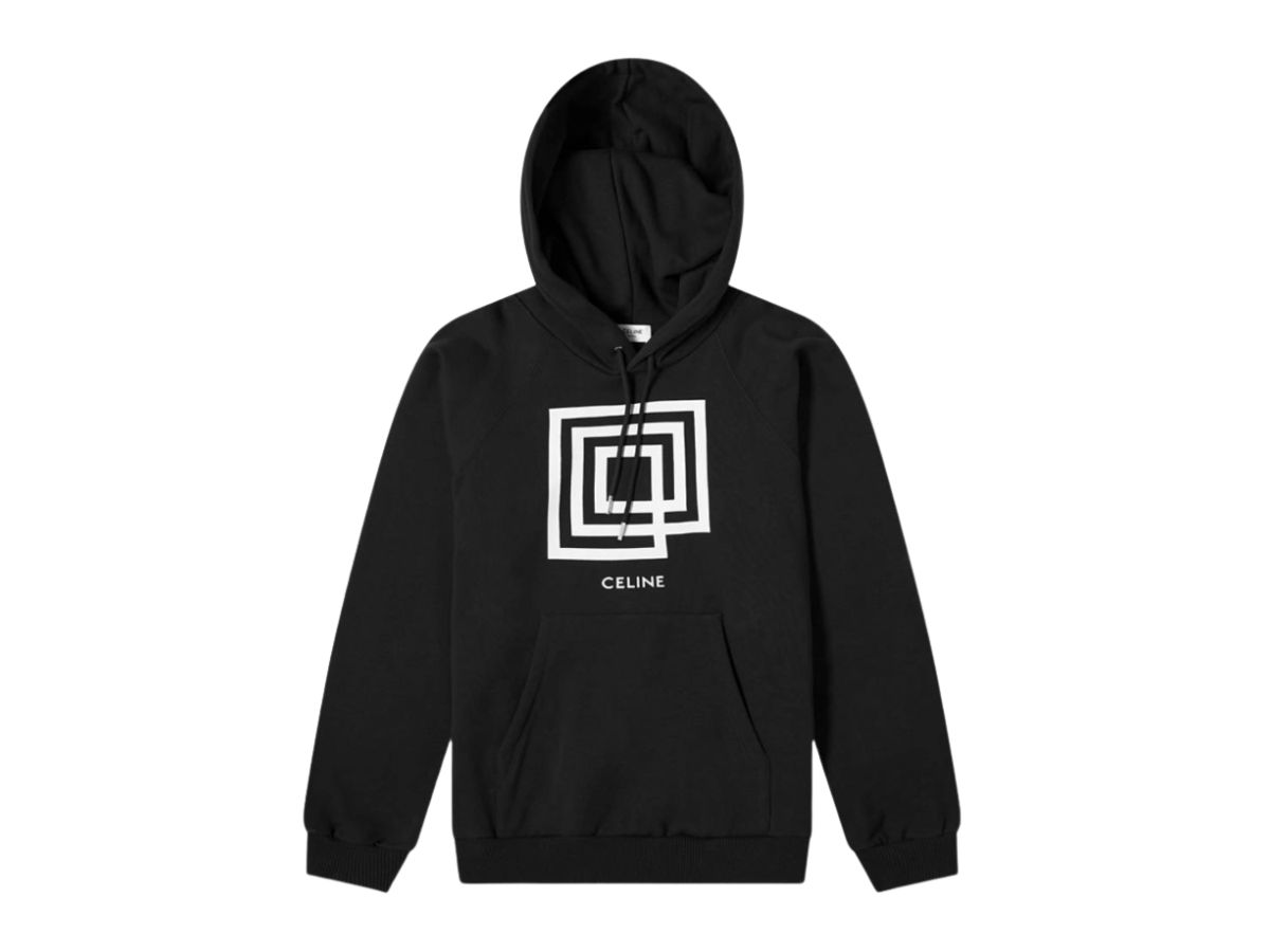 SASOM apparel Celine Invitation Logo Hoody Black Check the