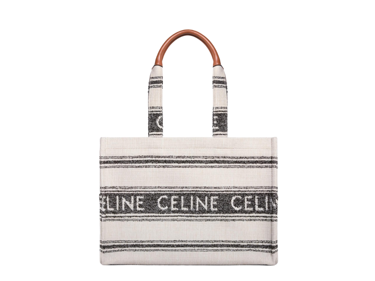 SASOM bags Celine Large Cabas Thais In Striped Textile With