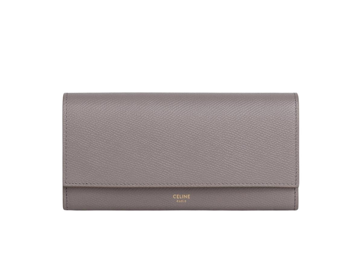 セリーヌ - 10B563BEL.09GM 【208】 Celine Large Flap Wallet In  