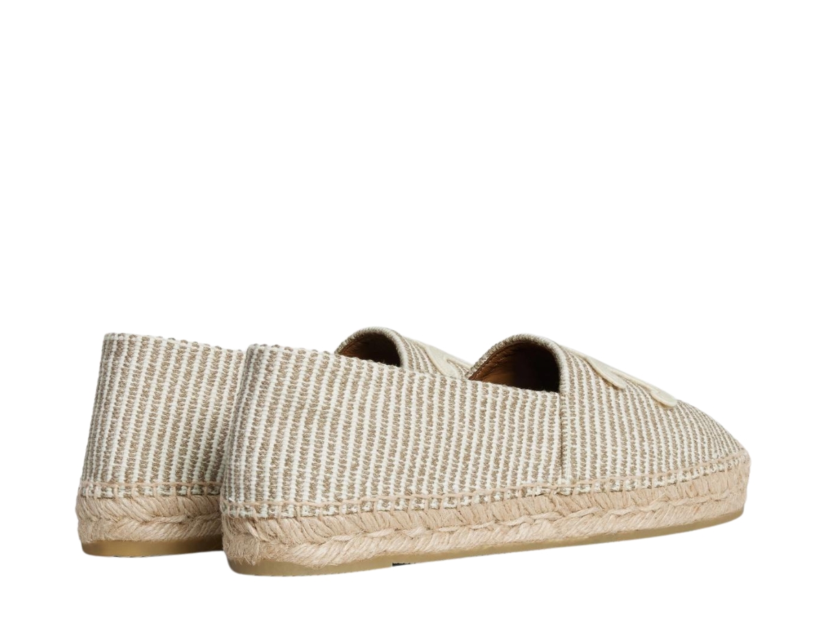 Celine Les Espadrilles Striped Canvas Embroidered Patch