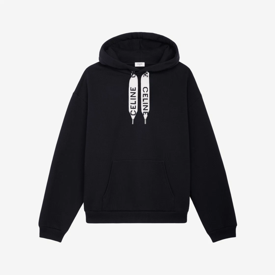 ◆CELINE◆ CELINE LOOSE SWEATSHIRT IN COTTON FLEECE Celine Loose Sweatshirt In Cotton Fleece Black/White Men's