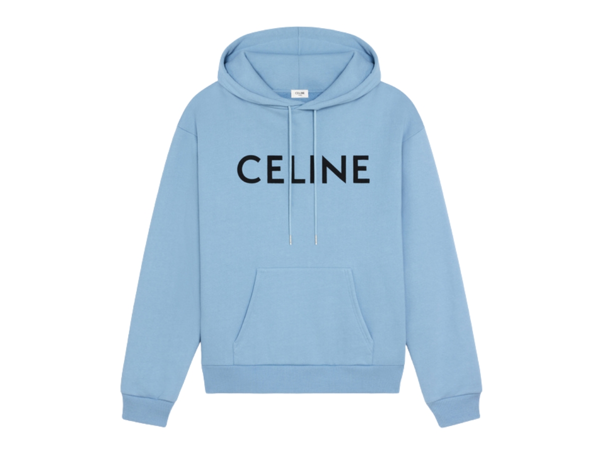 【日本入手困難】CELINE LOOSE HOODIE IN COTTON FLEECE CELINE LOOSE HOODIE IN COTTON FLEECE - BLACK / WHITE | CELINE