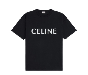 Buy Celine Loose T-Shirt Celine Screen Print In Cotton Jersey Black / White at Sasom – Authentic and Ready to Ship