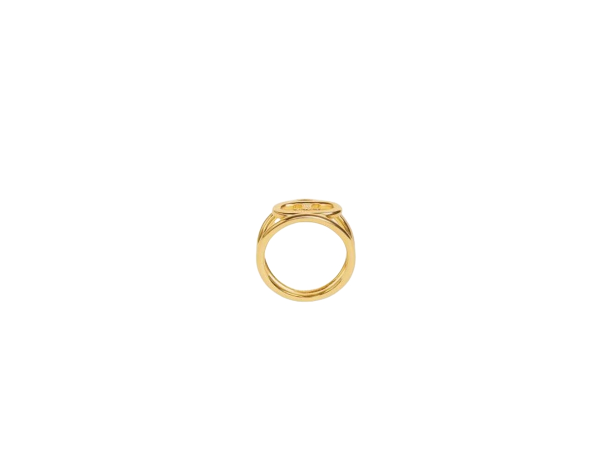 Celine Maillon Triomphe Bold Ring In Brass with Gold Finish