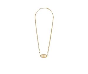 Celine Triomphe Necklace In Gold Brass Gold