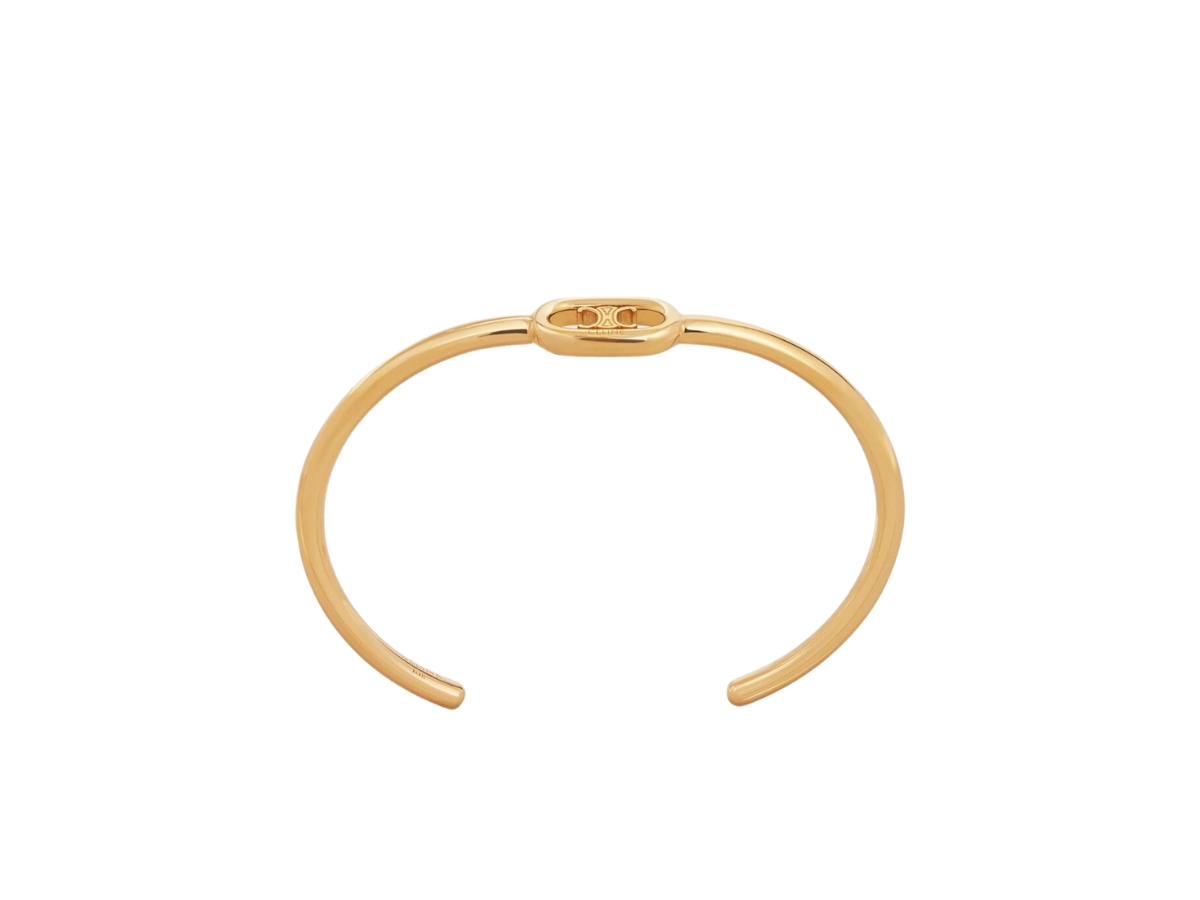 CELINE PARIS THIN CUFF IN BRASS WITH GOLD FINISH - GOLD