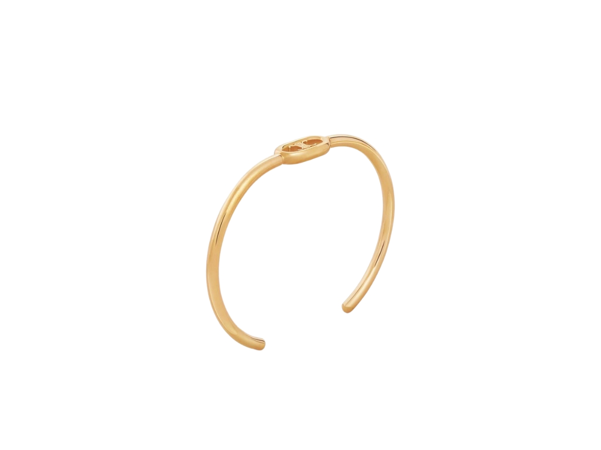Celine Maillon Triomphe Thin Cuff In Brass With Gold Finish Gold