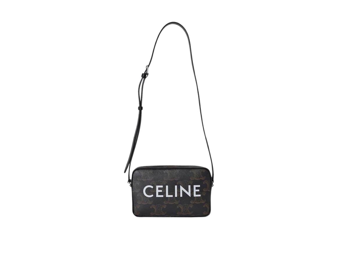 Shop CELINE Triomphe Medium Backpack in triomphe canvas xl with celine  print (188382EOI.38SI) by Lilystore25
