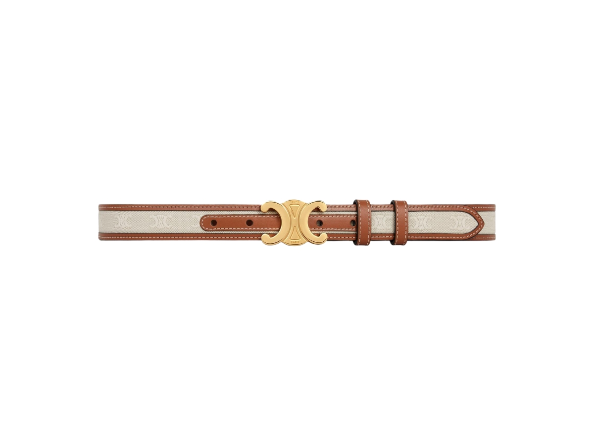 Celine Medium Triomphe Belt 25MM In Textile-Triomphe All