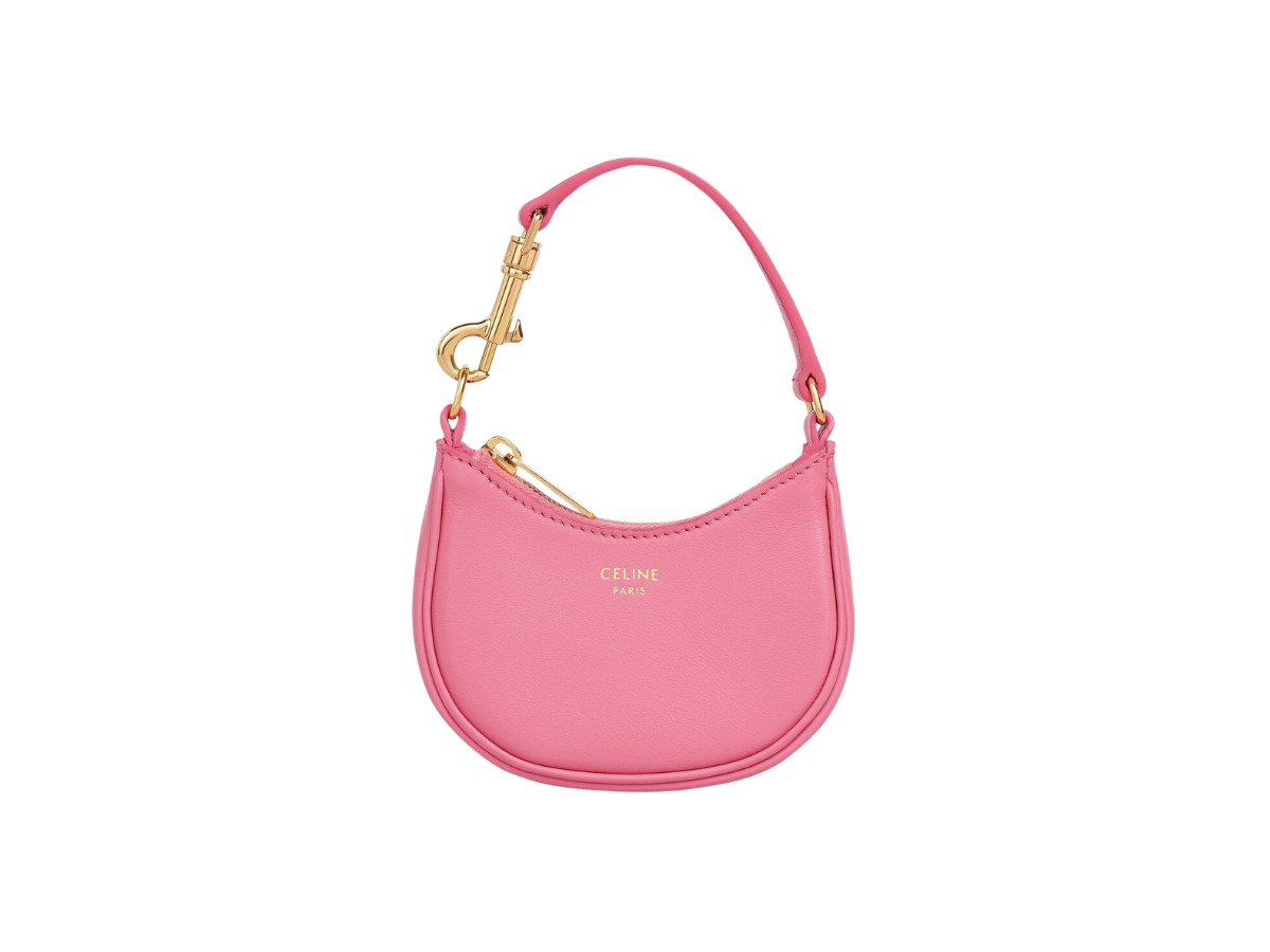 ★関税込★CELINE★Mini Ava in Smooth Calfskin Flamingo★ Celine Micro Ava In Smooth Calfskin With Gold Finishing Flamingo
