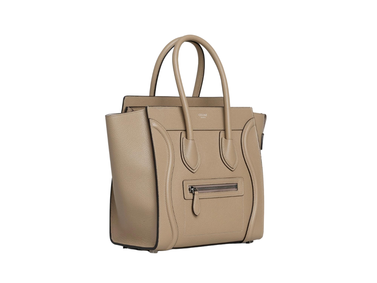 SASOM bags Celine Micro Luggage Handbag In Drummed Calfskin With