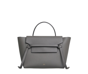 Buy Celine Mini Belt Bag In Grained Calfskin  With Gold Finishing Grey at Sasom – Authentic and Ready to Ship
