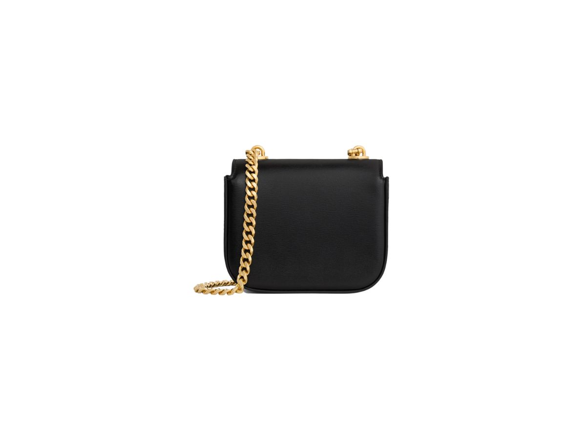 CELINE【入手困難】MINI CHAIN CLAUDE☆★SHINY CALFSKIN★全色 CELINE Shiny Calfskin Mini Claude Light Stone 1387639