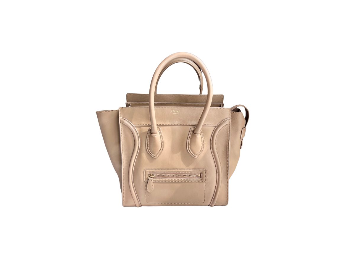 Celine Smooth Calfskin Mini Luggage Tote Bag