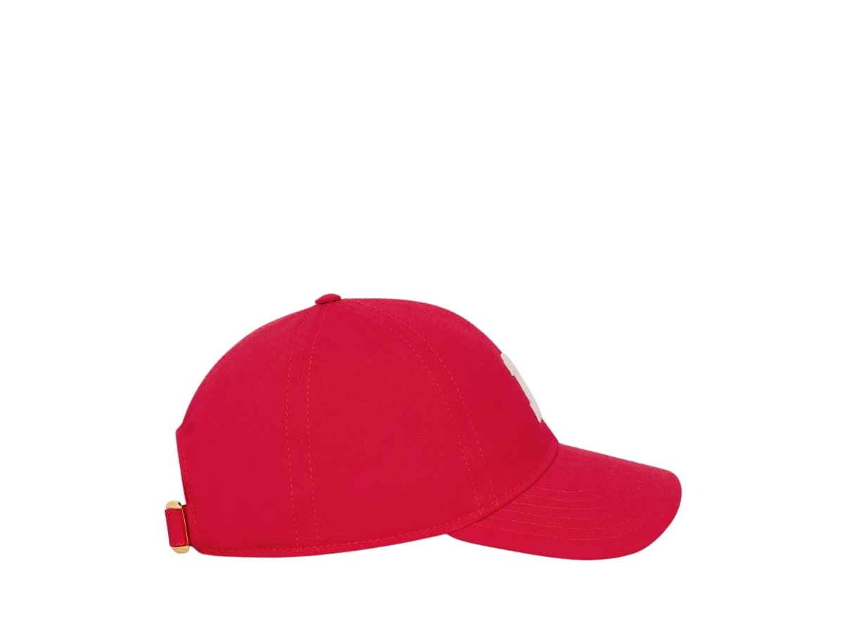 ช้อป Celine No.16 Cotton Baseball Cap Rougeของแท้ที่ SASOM