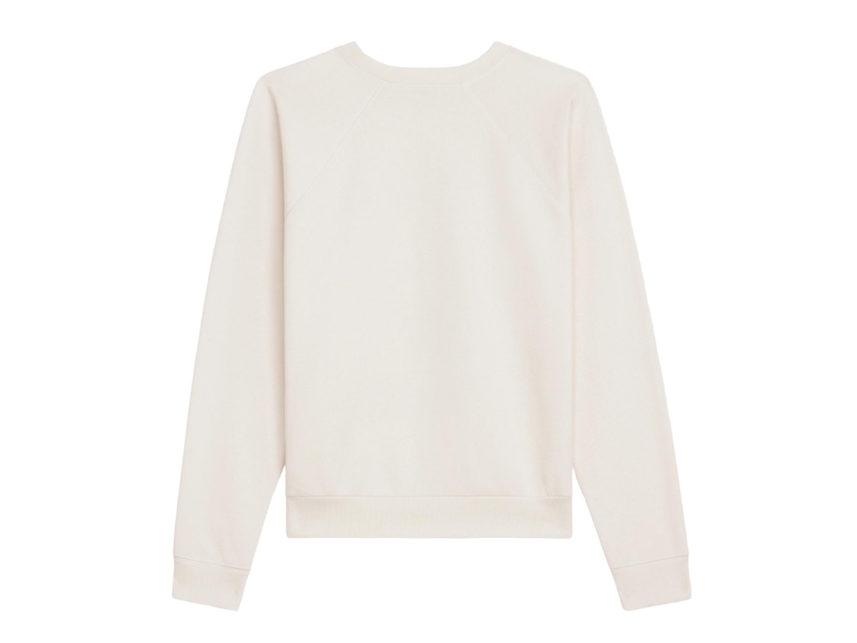 Celine Paris Anchor Sweater In Cashmere Fleece Light Ivory Bleu Ancre
