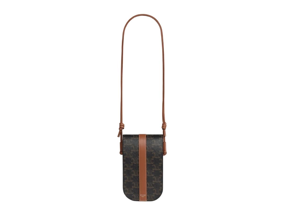 https://d2cva83hdk3bwc.cloudfront.net/celine-phone-pouch-in-triomphe-canvas-and-calfskin-tan-3.jpg