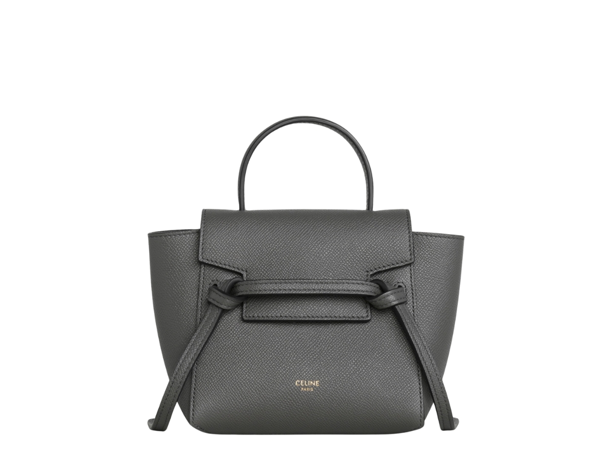 SASOM bags Celine Pico Belt Bag In Grained Calfskin With Gold Finishing Hardware Grey Check the latest price now