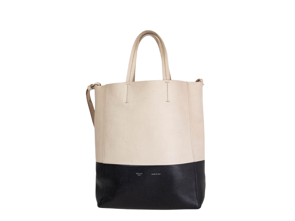 SASOM bags Celine Small Bi Cabas Vertical Tote In Grained