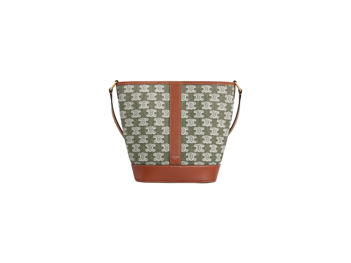 Small Bucket in Triomphe Canvas and calfskin