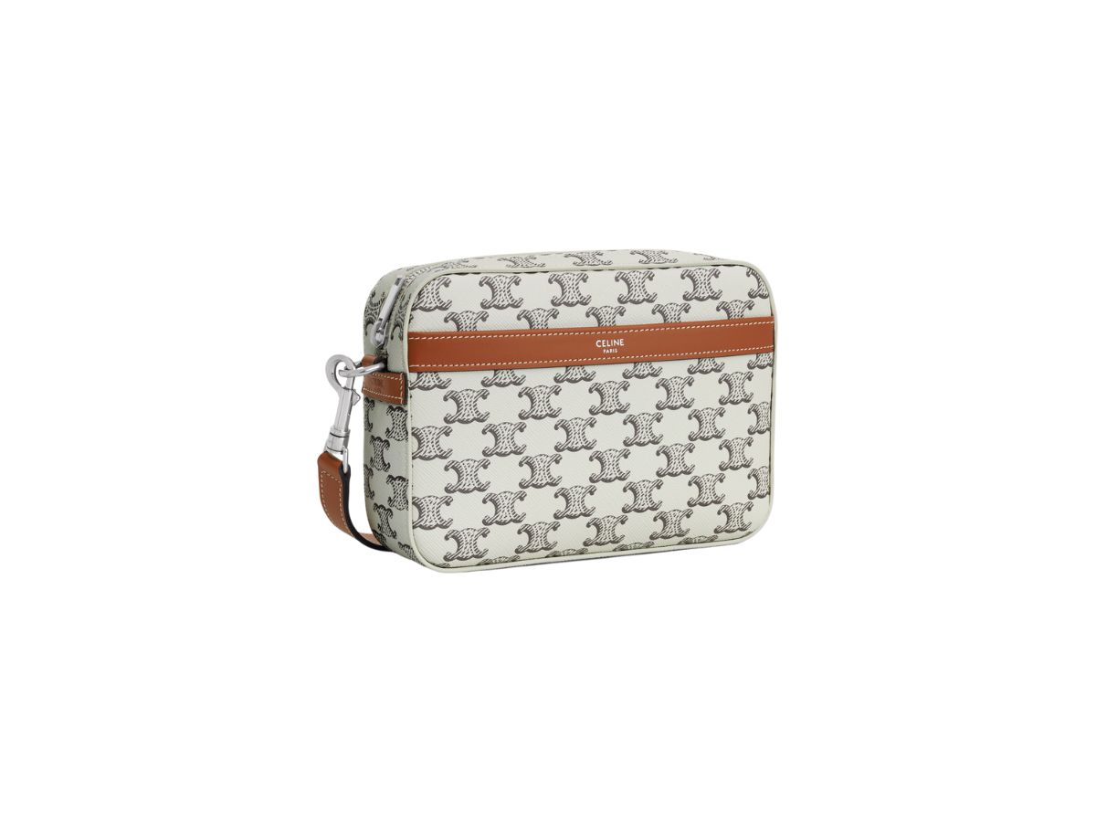 SMALL MESSENGER in TRIOMPHE CANVAS AND CALFSKIN