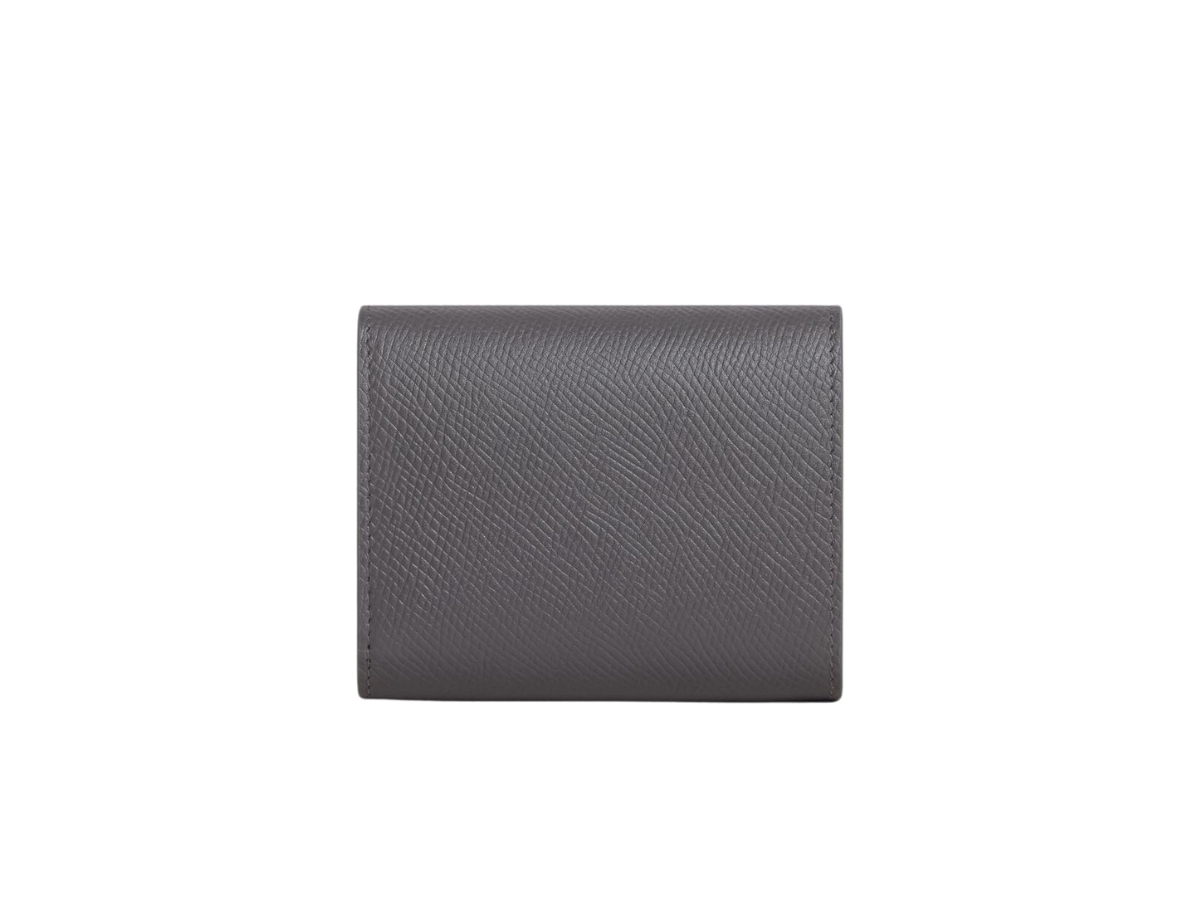 Men's Folded Compact Wallet In Grained Calfskin, CELINE