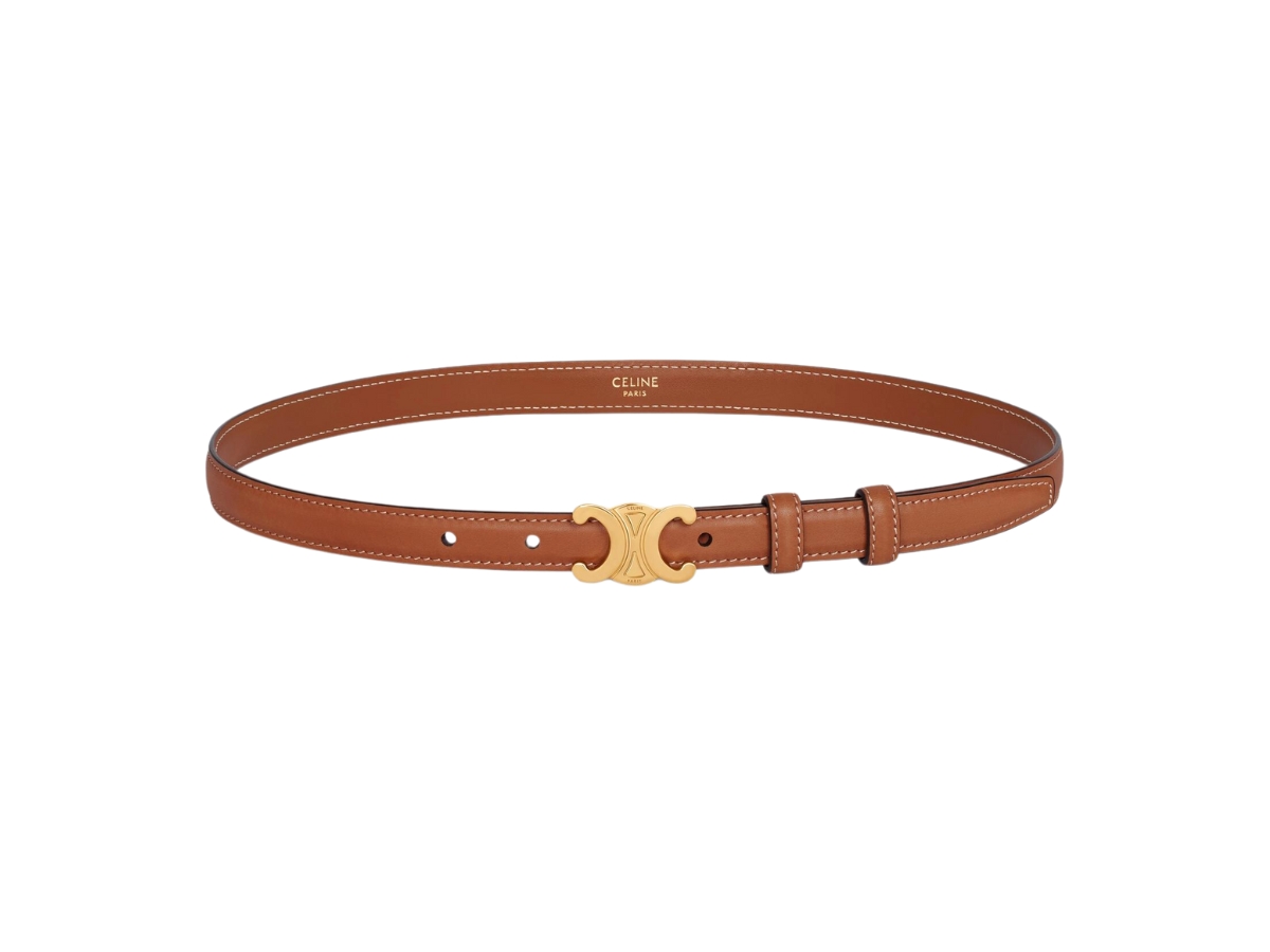 CELINE 25S BELT 25MM IN BLACK CALFSKIN SILVER HARDWARE 561795