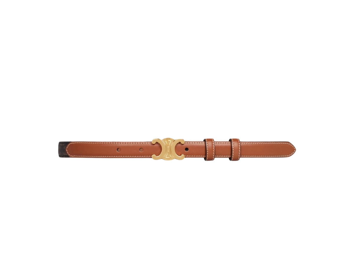 SMALL TRIOMPHE BELT IN TRIOMPHE CANVAS - TAN