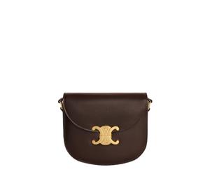 Buy Celine Teen Besace Triomphe In Shiny Calfskin Brown at Sasom – Authentic and Ready to Ship