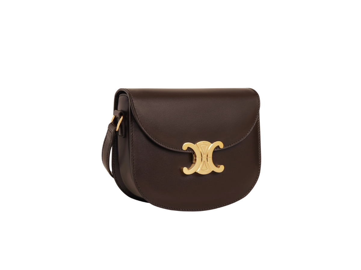 BESACE TRIPHOME 23 CINNAMON BROWN CALFSKIN