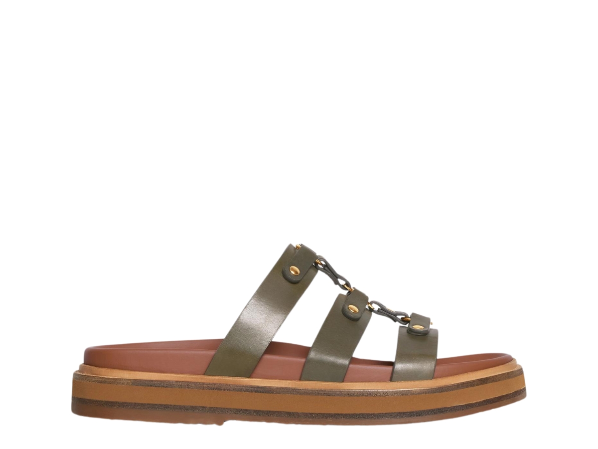 Celine Tippi Slide In Calfskin-Vegetal Tanning With Triomphe