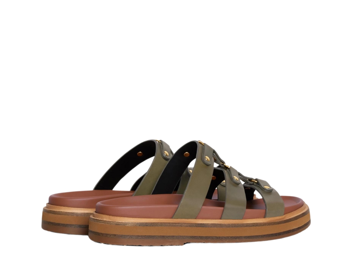 Celine Tippi Slide In Calfskin-Vegetal Tanning With Triomphe