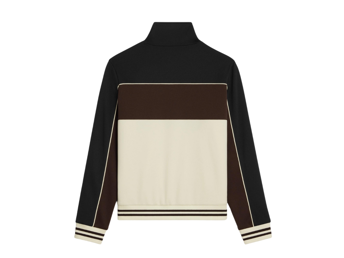 Celine Tracksuit Jacket In Double Face Jersey Ecru Dark Celine Tracksuit Jacket In Double Face Jersey Ecru Dark