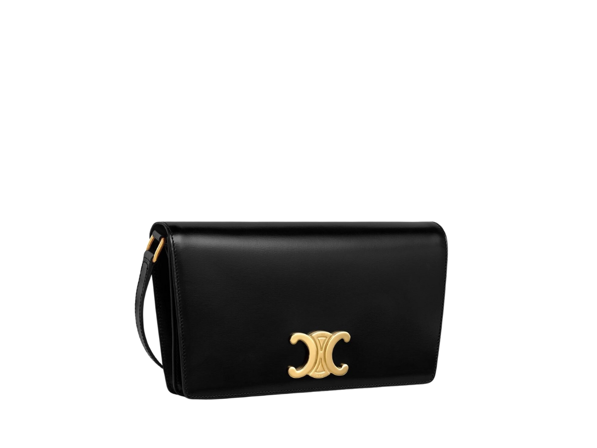 SASOM bags Celine Trapeze Triomphe Bag In Shiny Calfskin With