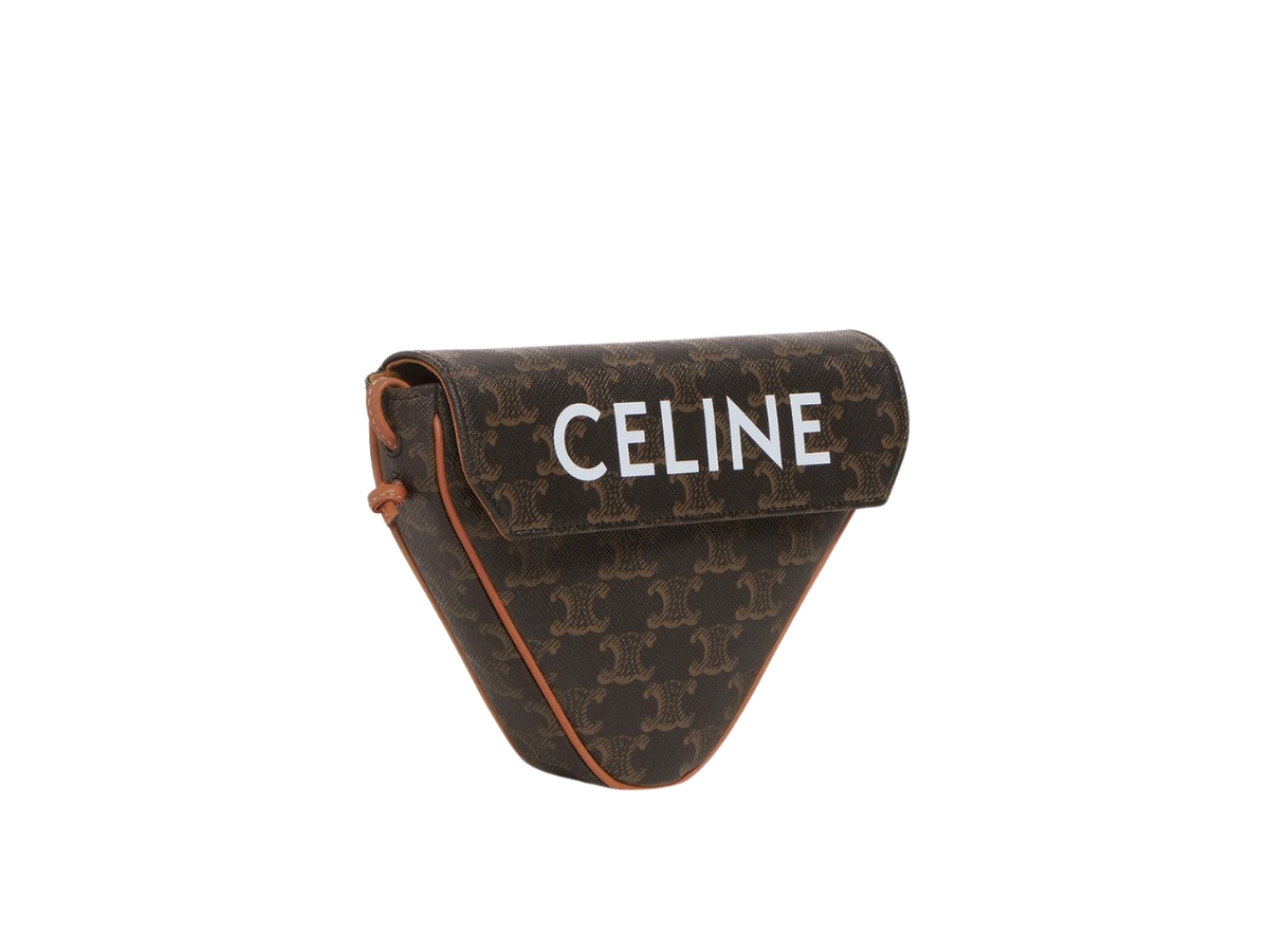 SASOM bags Celine Triangle Bag In Triomphe Canvas Calfskin With