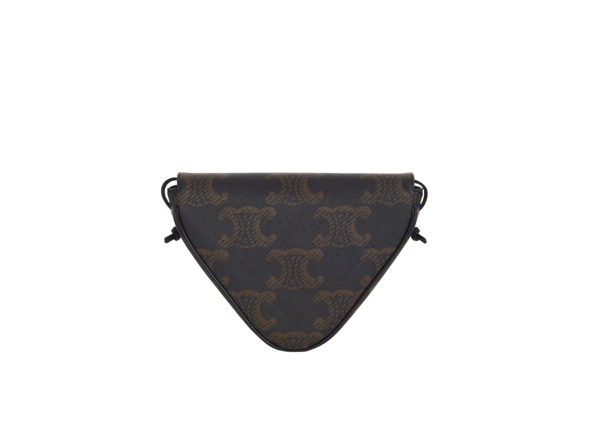 Celine triangle bag in triomphe online canvas