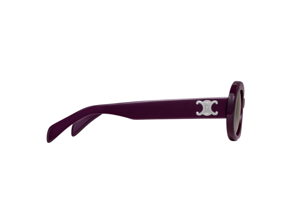 Celine purple  Triomphe 01 Sunglasses in Acetate Triomphe XL 01 sunglasses in Acetate - GRAPE | CELINE main image 4