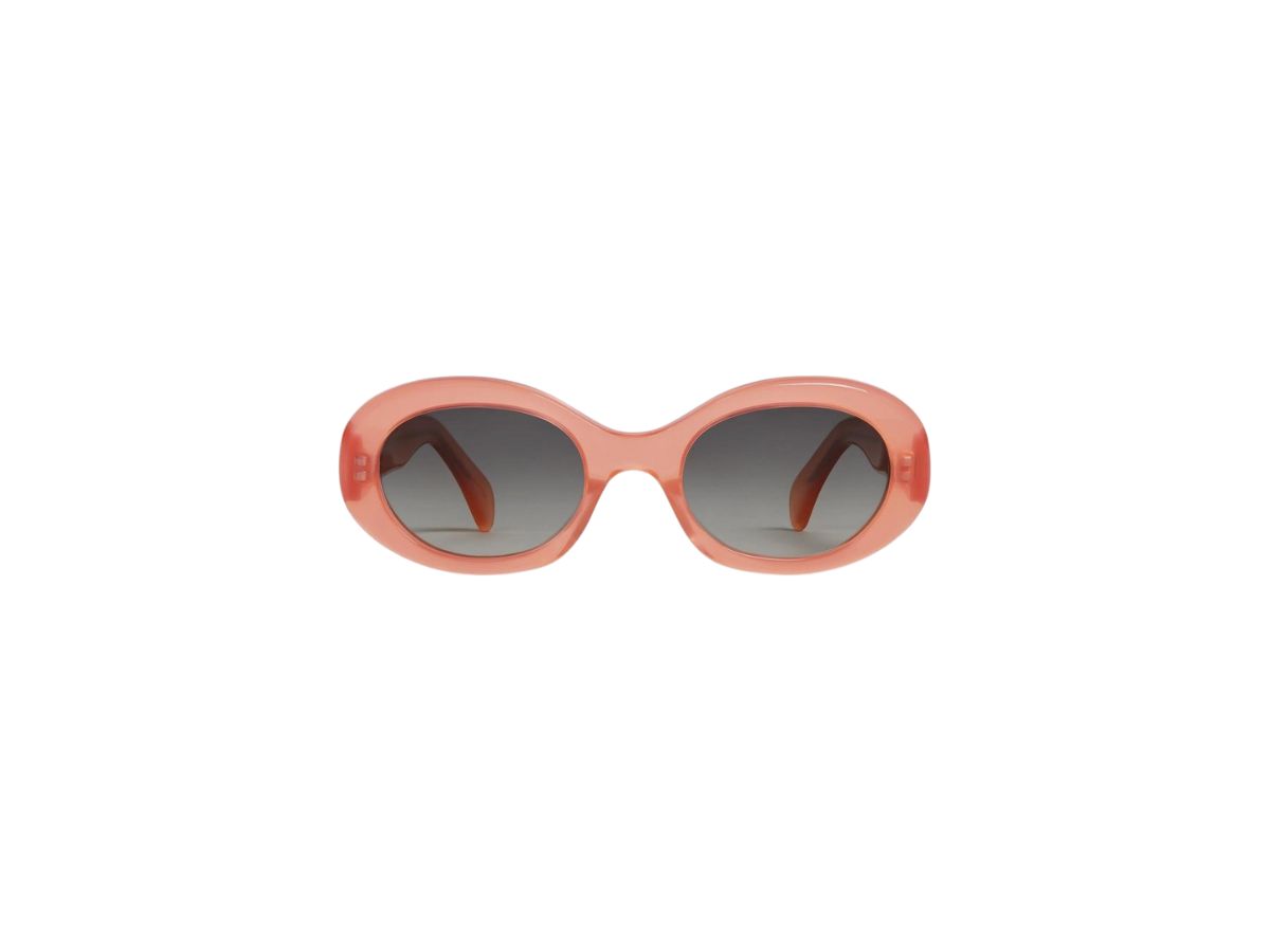Celine Triomphe 01 Sunglasses In Acetate Milky Orange display picture 1