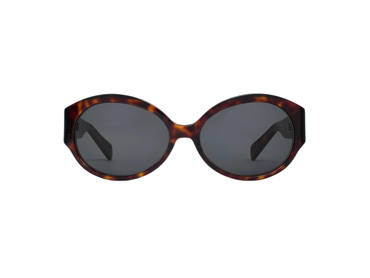 Celine Triomphe 11 Sunglasses In Acetate Red Havana