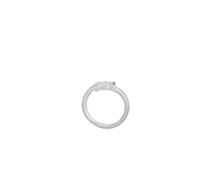 Buy Celine Triomphe Asymmetric Ring In Brass With Rhodium Finish Silver at Sasom – Authentic and Ready to Ship