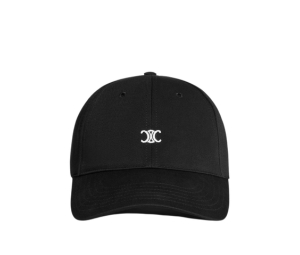 Celine Triomphe Baseball Cap In Cotton Black-Off White