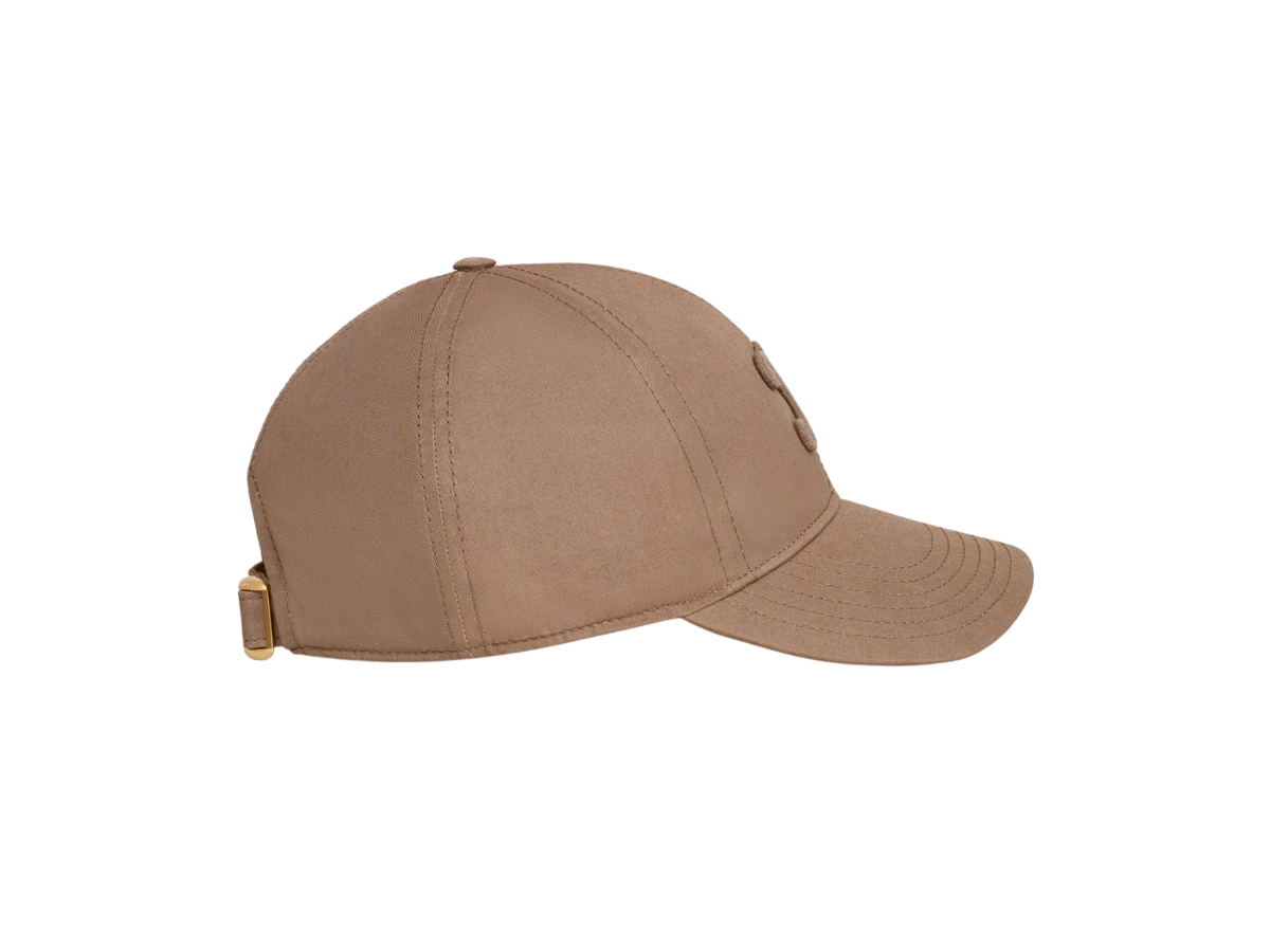Celine Triomphe Baseball Cap In Cotton Chataigne | ของแท้