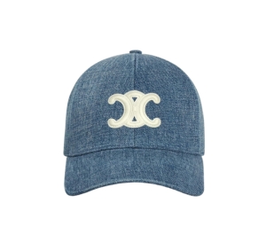Buy Celine Triomphe Baseball Cap In Denim Union Wash at Sasom – Authentic and Ready to Ship