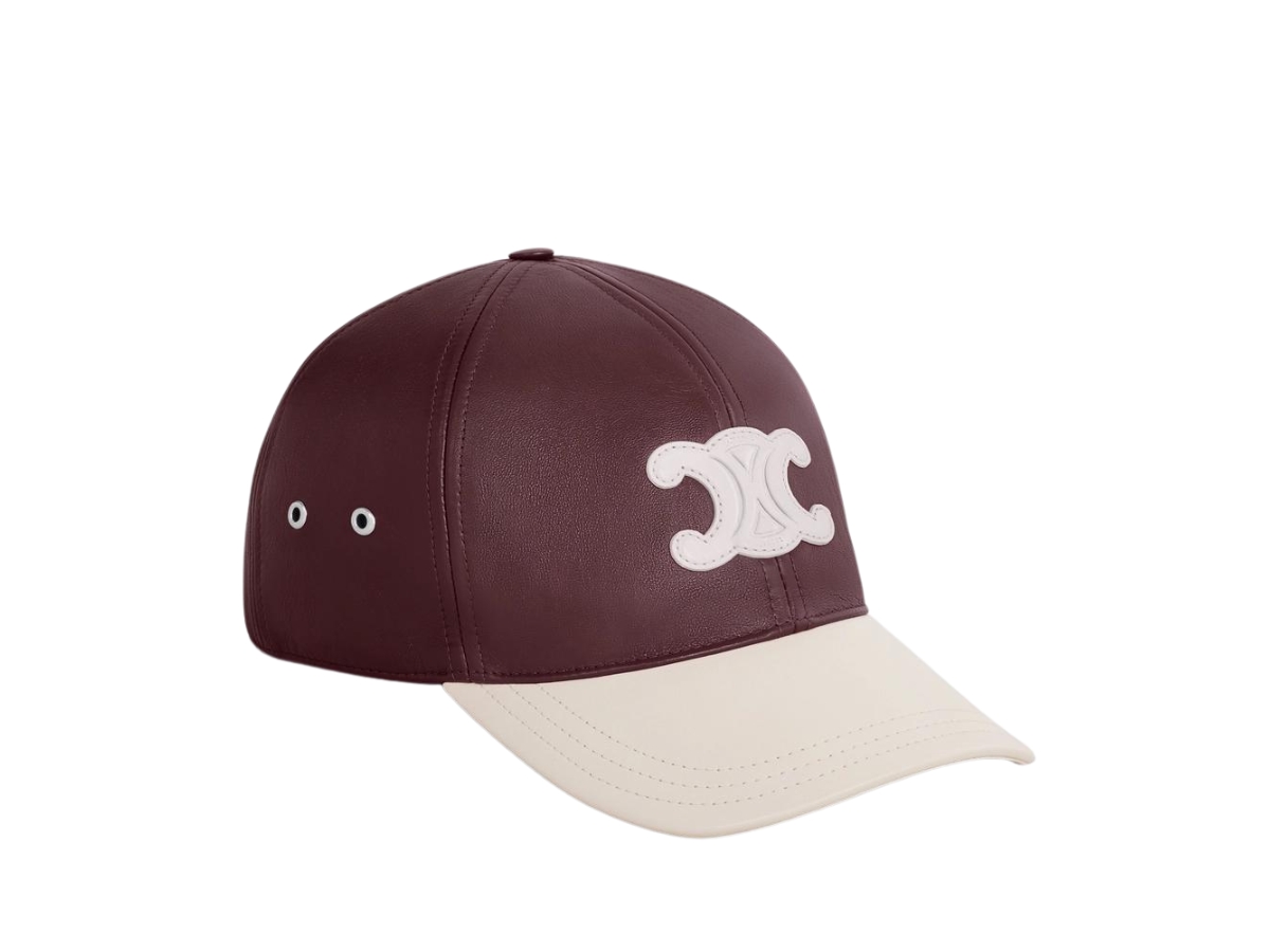 https://d2cva83hdk3bwc.cloudfront.net/celine-triomphe-baseball-cap-in-lambskin-white-bordeaux-2.jpg