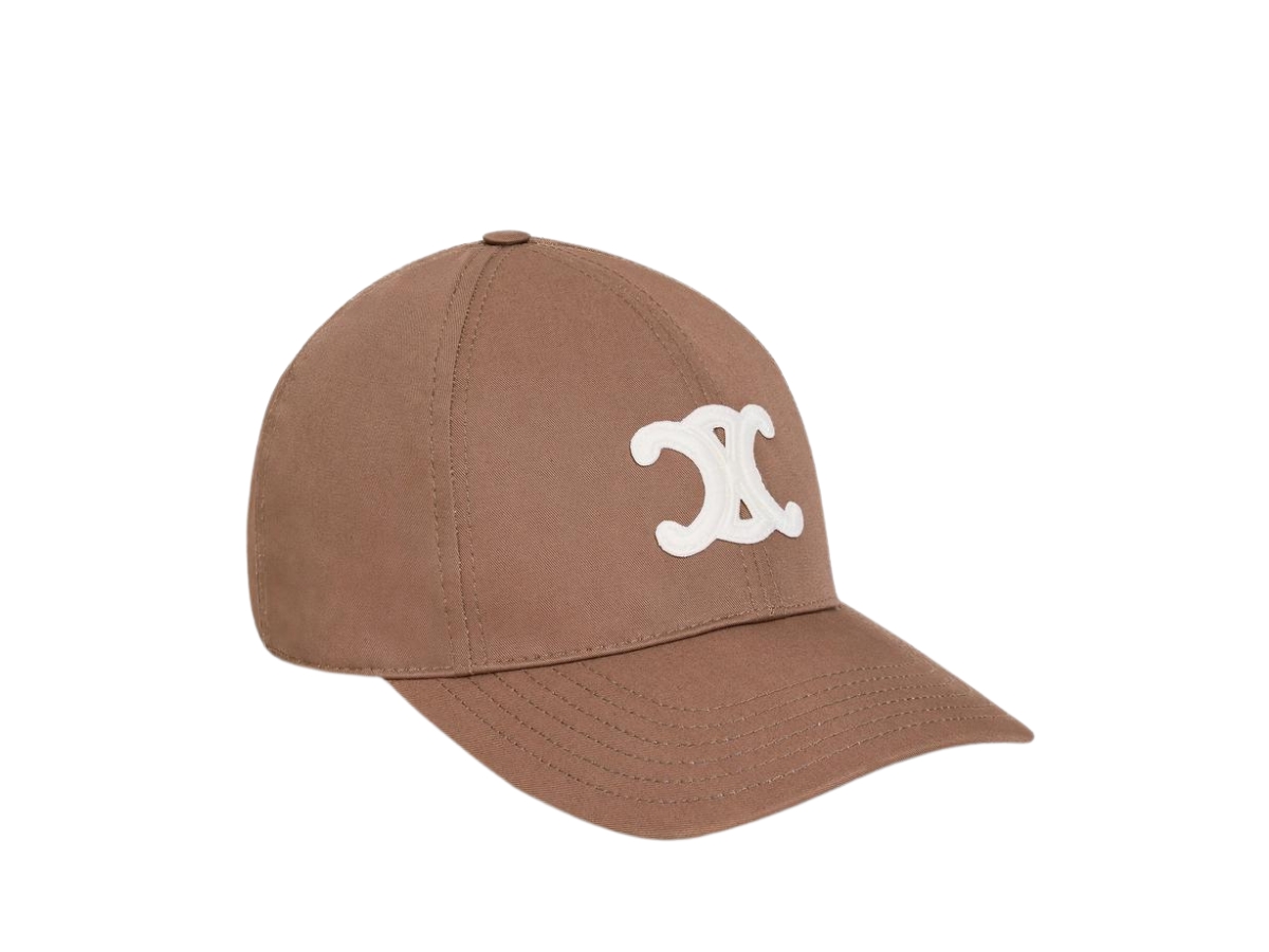 TRIOMHE HAT IN MONOGRAM COTTON - MARRON / CARAMEL