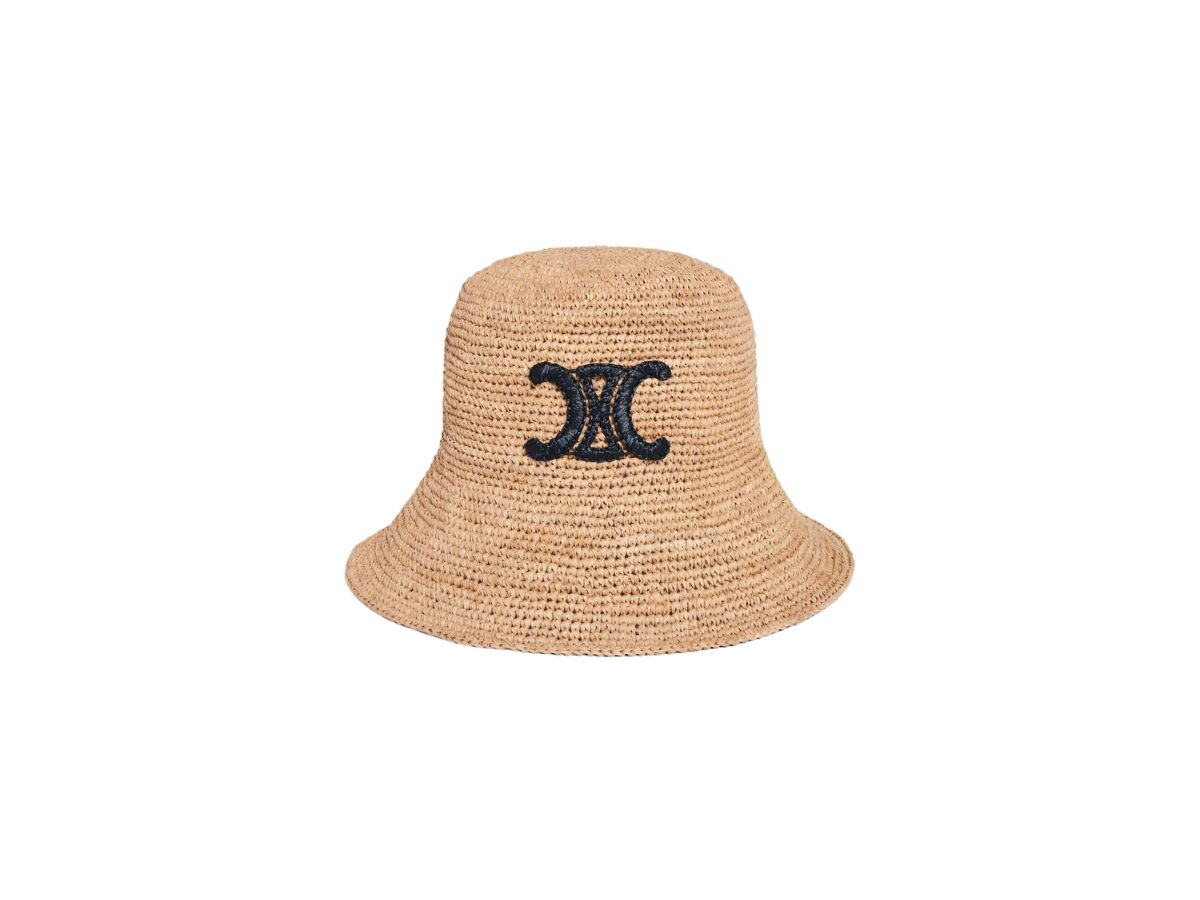 Celine Women's Cashmere and Silk Triomphe Hat Blue