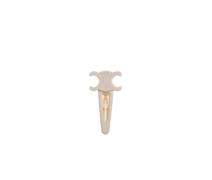 Buy Celine Triomphe Large Snap Hair Clip In Acetate And Steel With Gold Finish Ivory-Gold at Sasom – Authentic and Ready to Ship