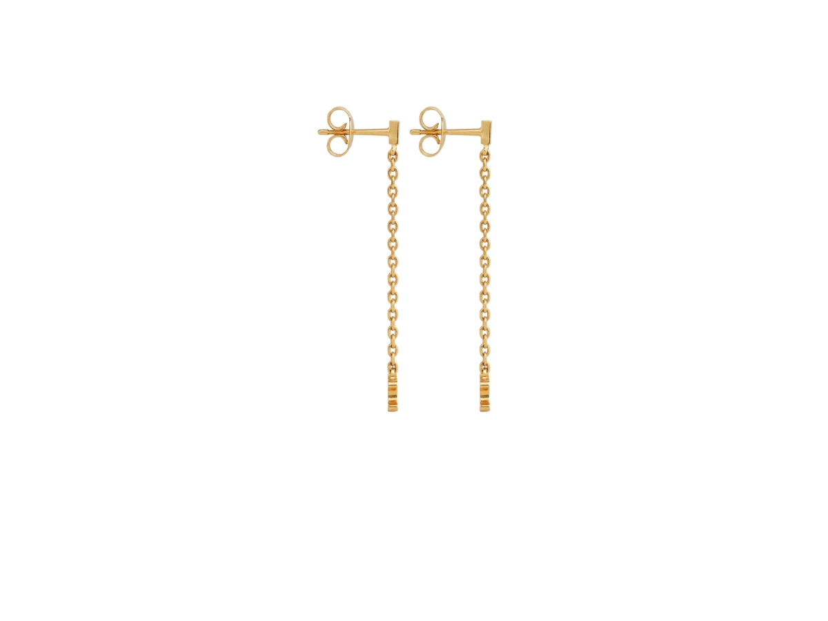 TRIOMPHE MINI TRIOMPHE EARRINGS IN BRASS WITH GOLD FINISH - GOLD