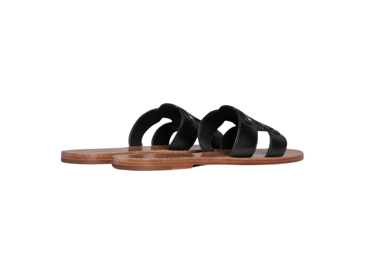 CELINE｜SLIPPERS (TRIOMPHE MULE IN CALFSKIN (352413767C CELINE TRIOMPHE MULE IN CALFSKIN - TAN | CELINE