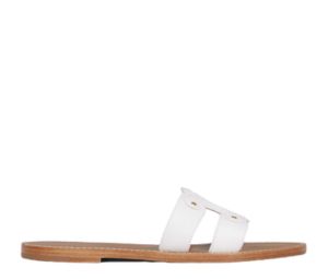 Celine Triomphe Mule In Calfskin White (W) | SASOM Celine Triomphe Mule In Calfskin White (W) | SASOM